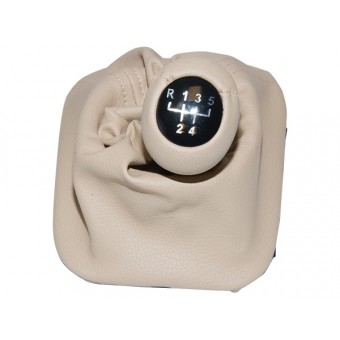 Topuzlu Vites Körüğü E30 -5 İleri- Man.Şanz; Bej Suni Deri Işıklı 1983-91